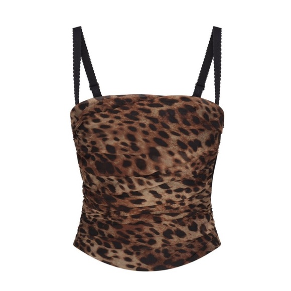 SKIMS Tops - SKIMS x Dolce & Gabbana Leopard Romance Corset